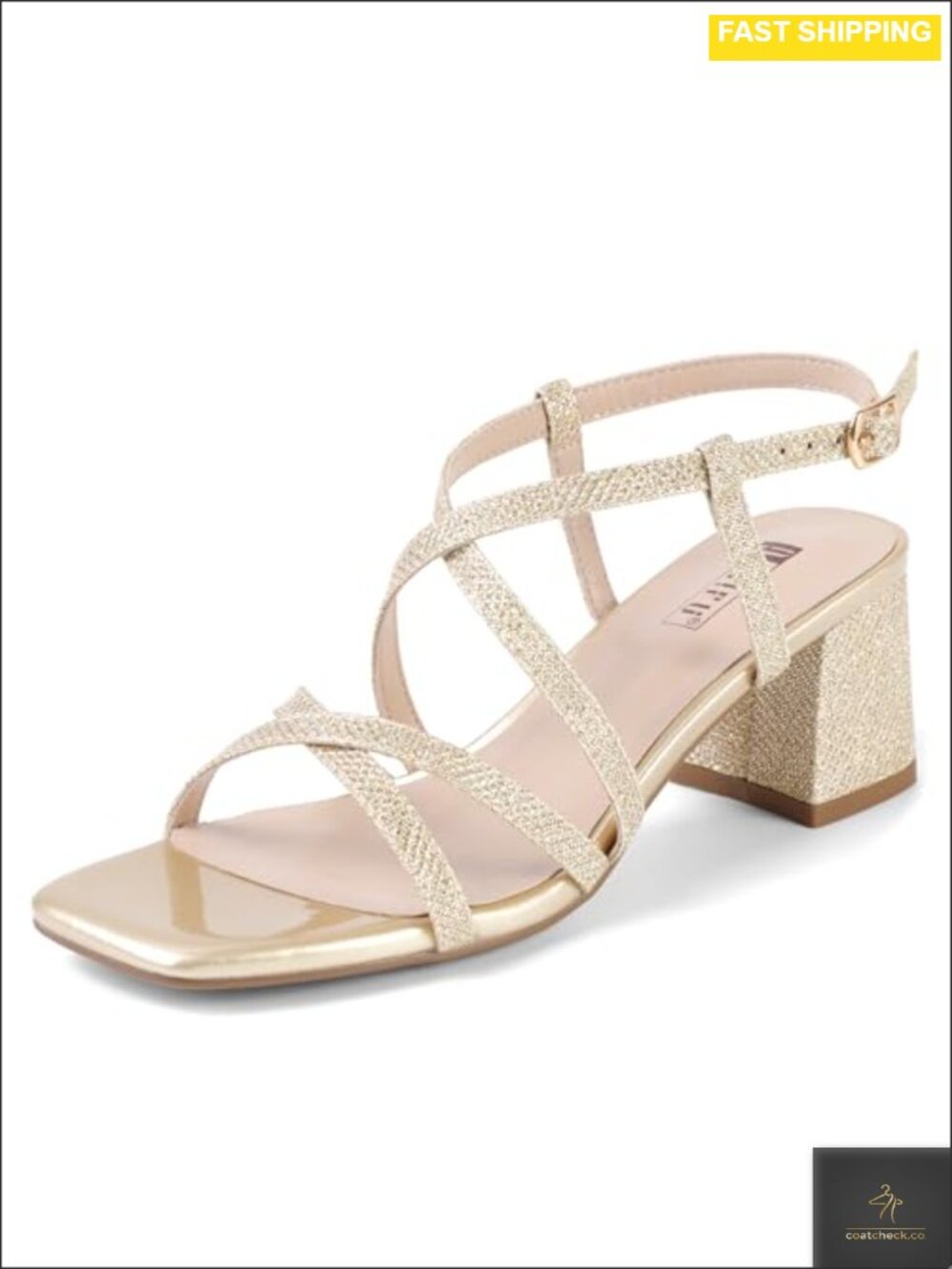 Womens Low Block Heel Sandals Square Toe Slingback Strappy Dress Heels